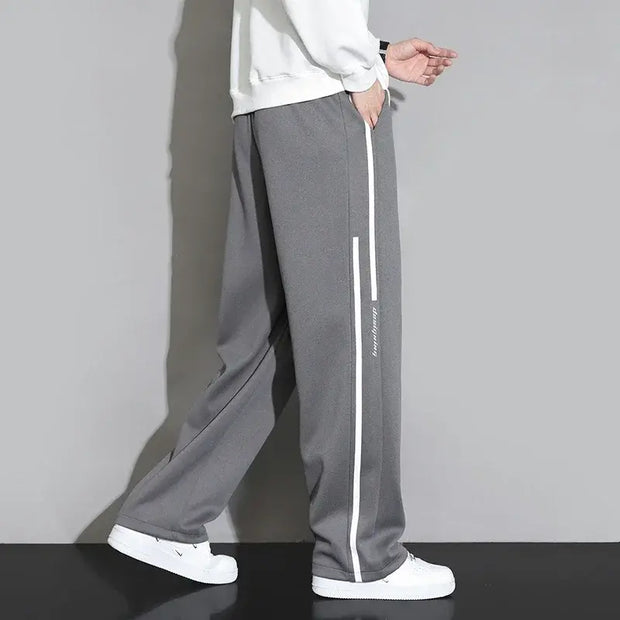 2024 New Sweatpants Men Baggy Joggers Wide Leg Pants Neutral Breathable Loose Outdoor Trousers Fashion Design Jogging Pants