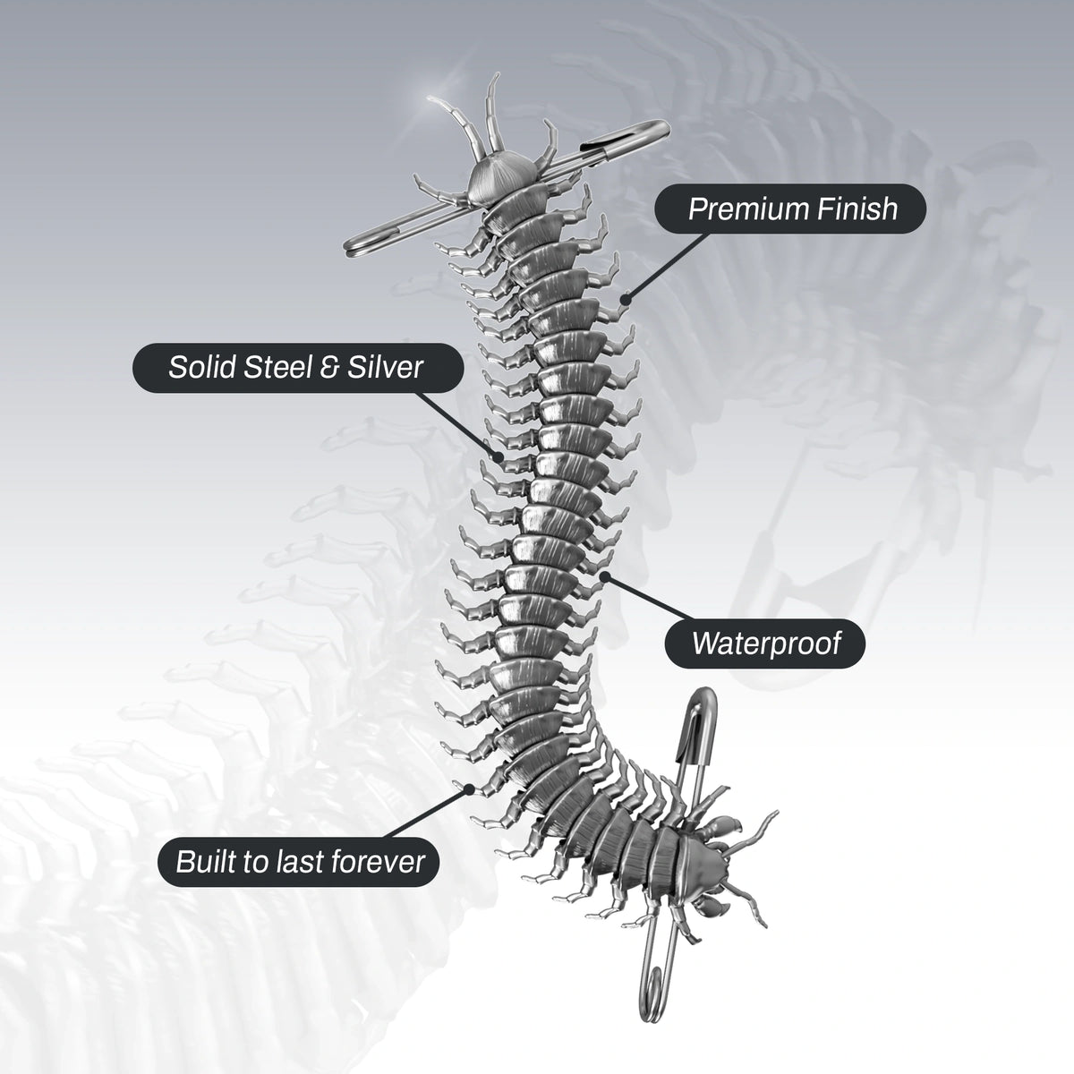 CENTIPEDE SAFETY PIN